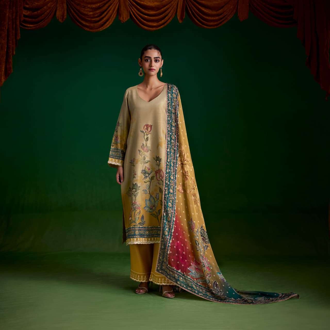 SOHNI SUFI VOL 100 RICH TYPE LIGHT DESIGN SALWAR SUIT UNSTITCH EXPORT